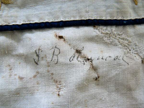 Antique Sailor's Nautical Folk Art Embroidered  Sea bag Ca 1795 2