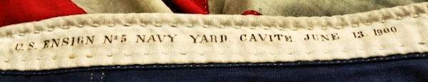 Nautical Americana 48 Star Navy  Ensign No. 5 1900 " USS Boston"