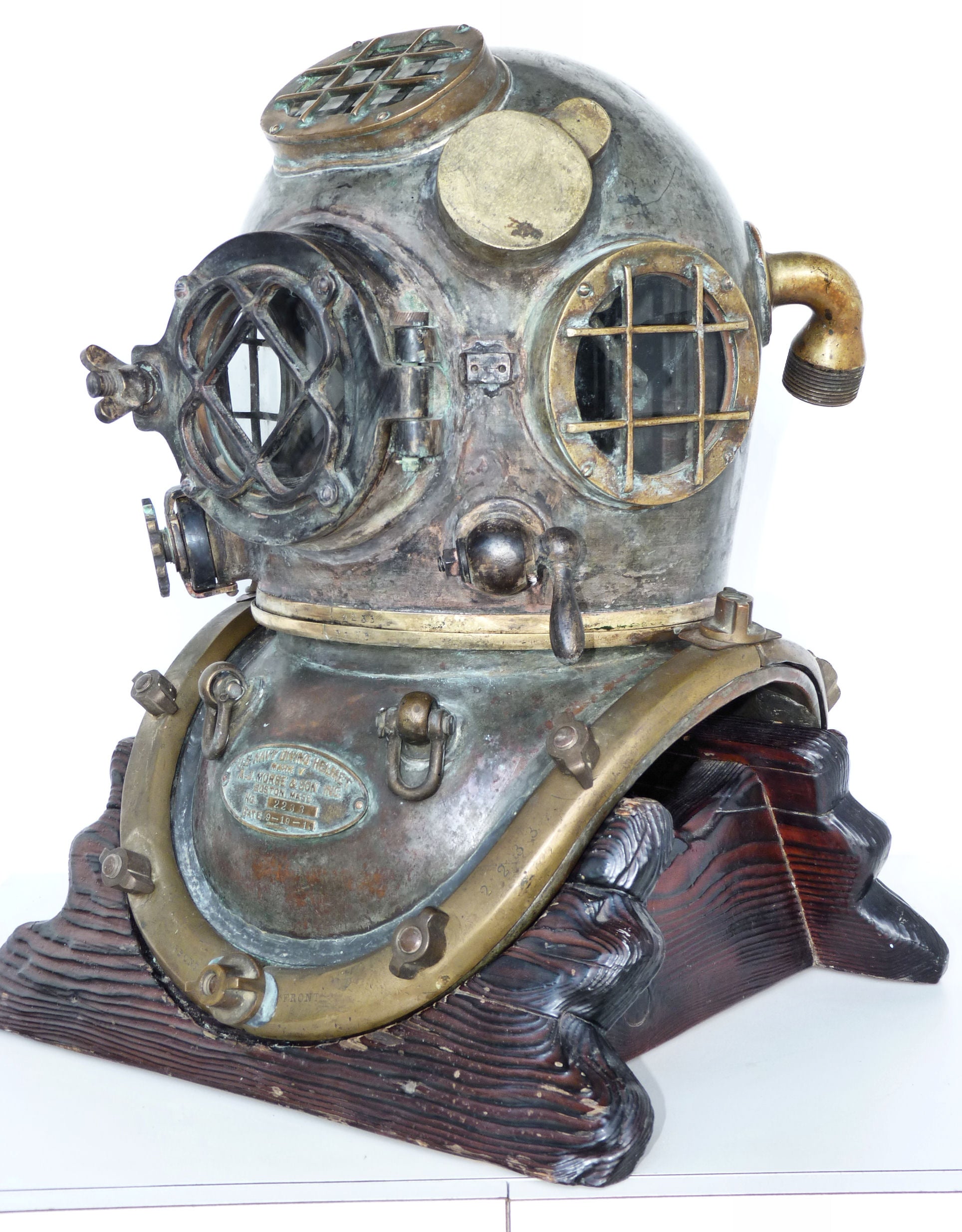 Very Rare 1916 Morse US Navy MK 5 Nautical Dive Helmet 