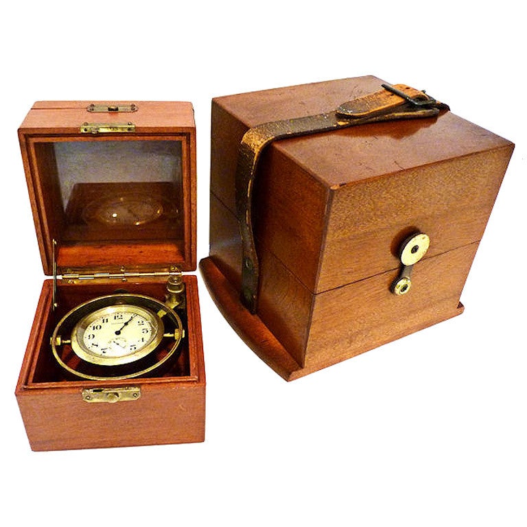 WW II Navy Nautical Deck Watch-Chronometer Waltham Clock