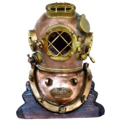 U.S. Navy Schrader MK V Nautical Dive Helmet WW II