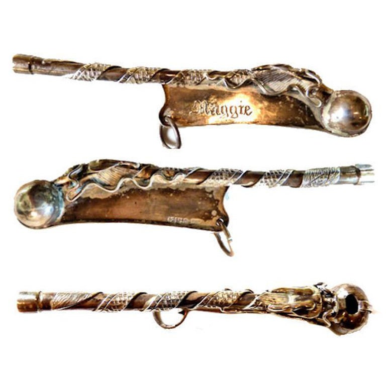 Antique Bosun's Pipe or Whistle China Trade Nautical Folk Art