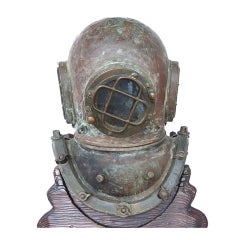 Antique Early A.J. Morse Dive Helmet 80 Years Same Family