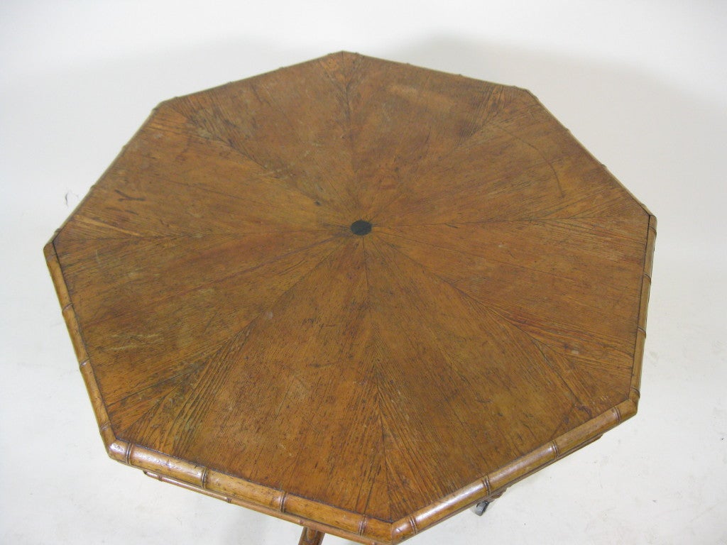 French Faux Bamboo Center Table 1