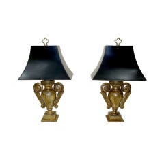 Pair of Neoclassic Trophy Lamps