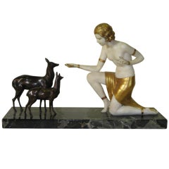 Antique Art Nouveau Sculpture by Tomy