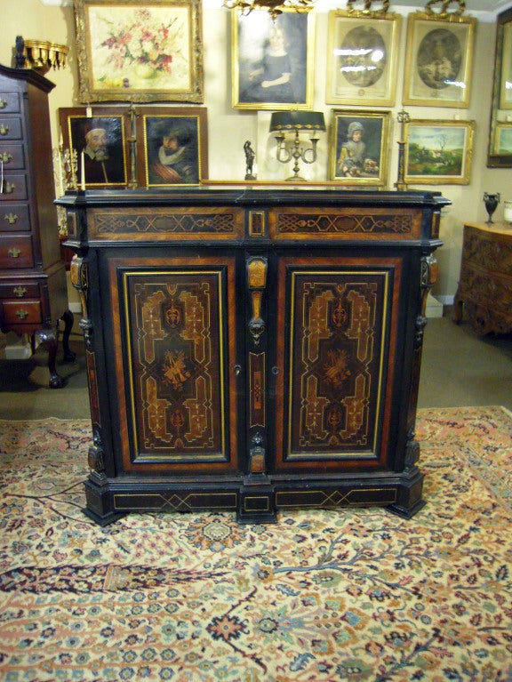 19th Century American Renaissance Revival cabinet, New York, Herter Brothers For Sale