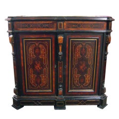 Antique American Renaissance Revival cabinet, New York, Herter Brothers