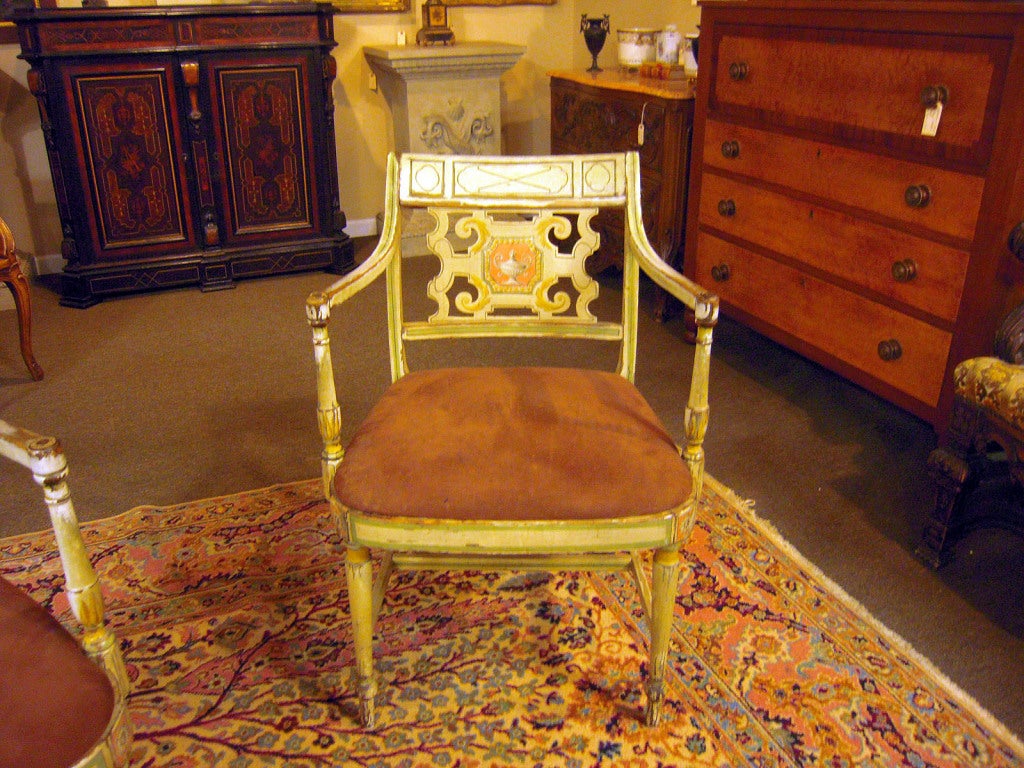 Italian Armchairs in the Maison Jensen style