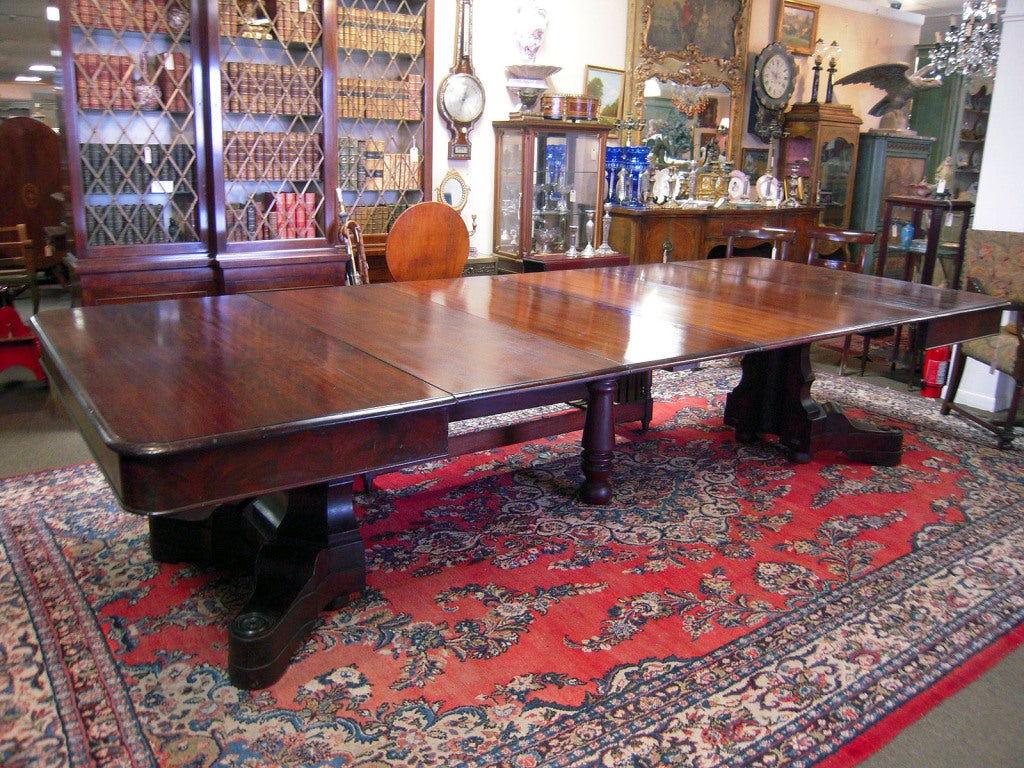 19th Century Impressive American Empire Banquet Table, ca. 1850