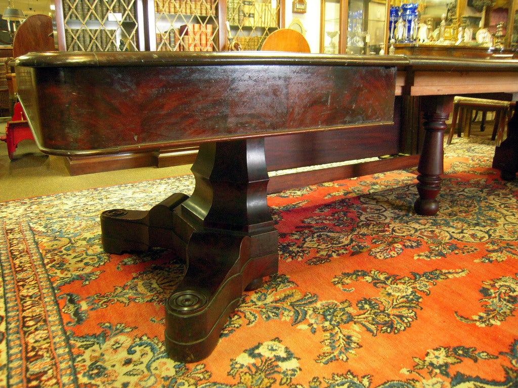 Mahogany Impressive American Empire Banquet Table, ca. 1850