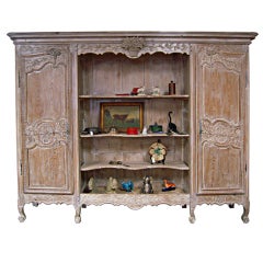 Large French Provincial Louis XVI Bookcase, ca. 1850
