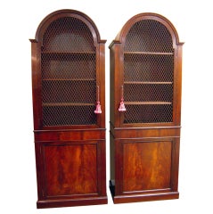 Elegant Pair of Regency Bookcases