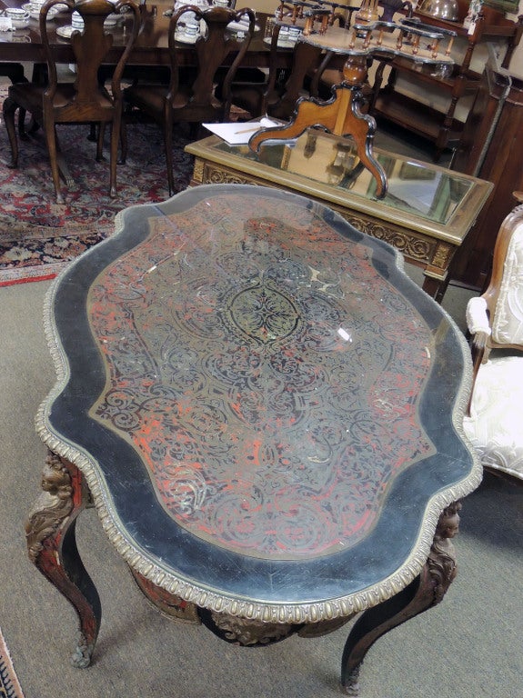 19th Century Incredible Boulle' -style Center table For Sale