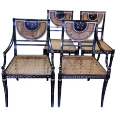 Vintage Set of 14 Regency Dining Chairs