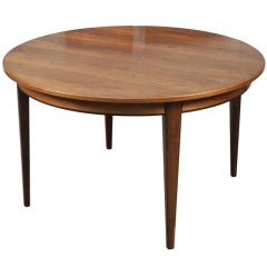 Expandable Rosewood Dining Table by Gunni Oman