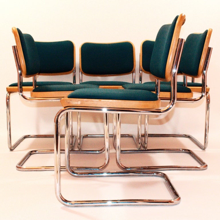 6 Cesca Chairs by Marcel Breuer In Good Condition In Bryn Mawr, PA