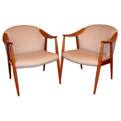 Pair of Norwegian Armchairs by Rastad 
Relling