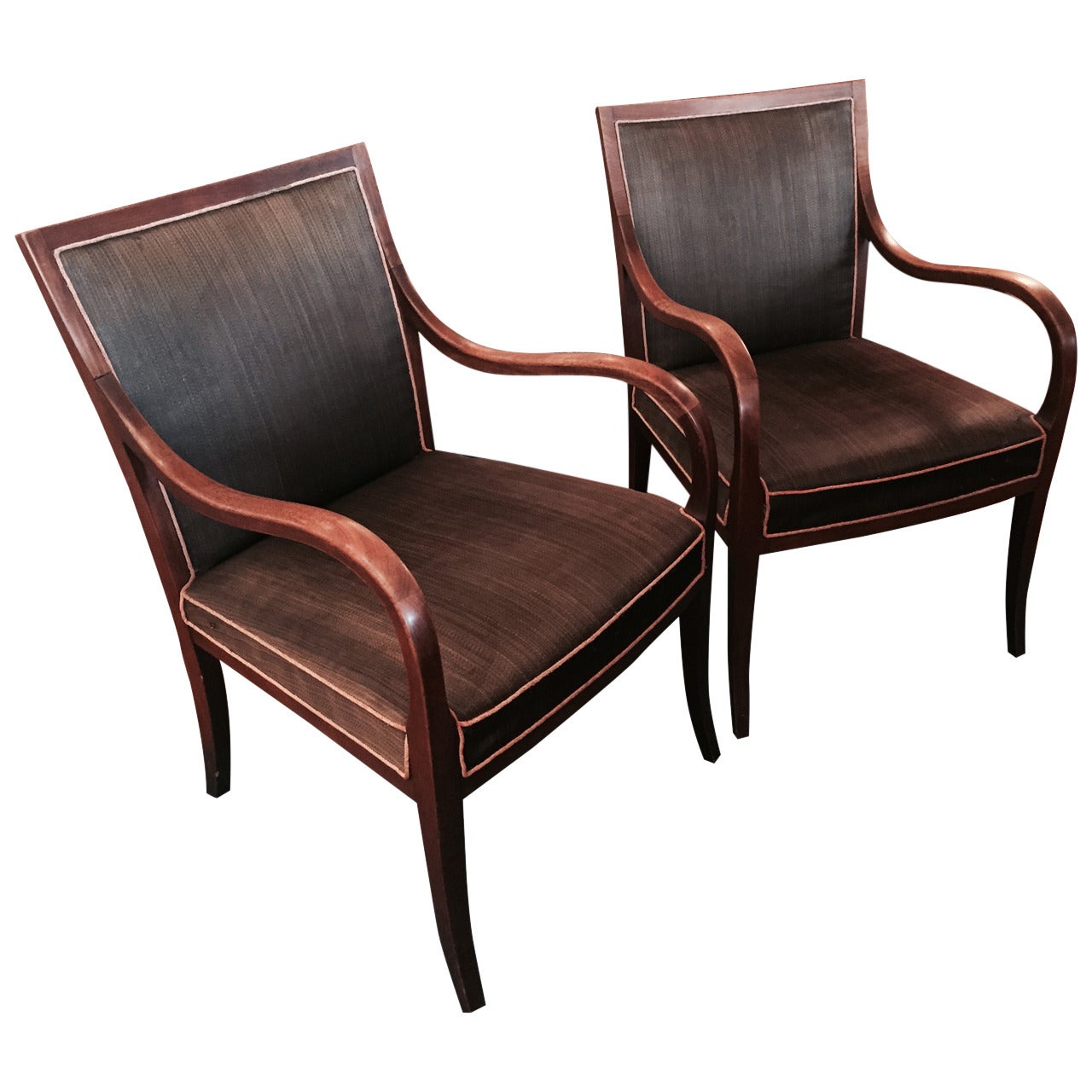 Pair of Frits Henningsen Bentwood Armchairs