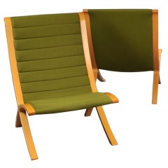 Pair of Hvidt & Mølgaard Highback AX Easy Chairs
