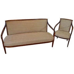 Carl Malmsten Sofa and Armchair Set