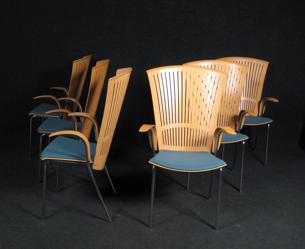 Danish Set Of 6 Tuba Chairs By Nanna Ditzel