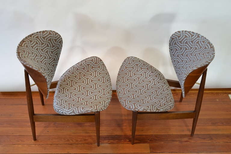 American Pair of Clam Chairs for Kodawood