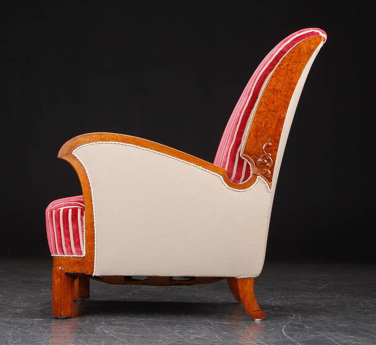 Art Deco Lounge Chair, 1930s, Swedish In Excellent Condition In Bryn Mawr, PA
