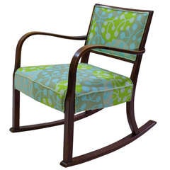 Vintage Fritz Hansen Rocking Chair Vintage Fritz Hansen Rocking Chair