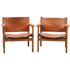 Pair of 1960s Easy Chairs by Swedish Designer Karl-Erik Ekselius