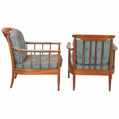 1960s Pair of Lounge Chairs by Kerstin Hörlin-Holmquist for OPE, Sweden
