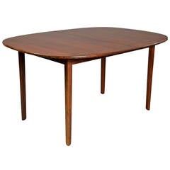 Expandable Dining Table in Mahogany by Ole Wanscher