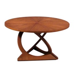 Round Teak Coffee Table by Søren Georg Jensen