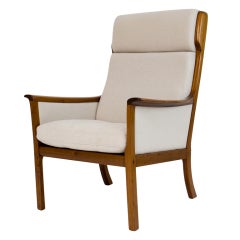 Mahogany Easy Chair by Ole Wanscher