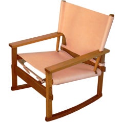 Danish Safari Rocking Chair By Kai Winding