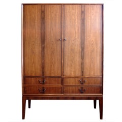 Tall Rosewood Cabinet by Ole Wasncher