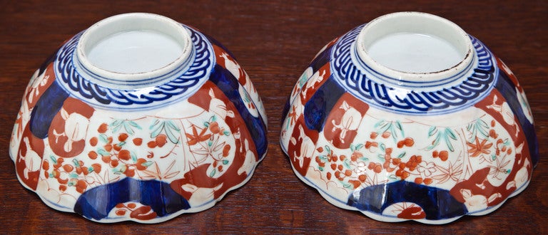 Pair Antique Imari Bowls 4