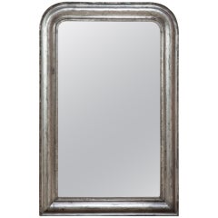 Antique Louis Philippe Silver Leaf Mirror