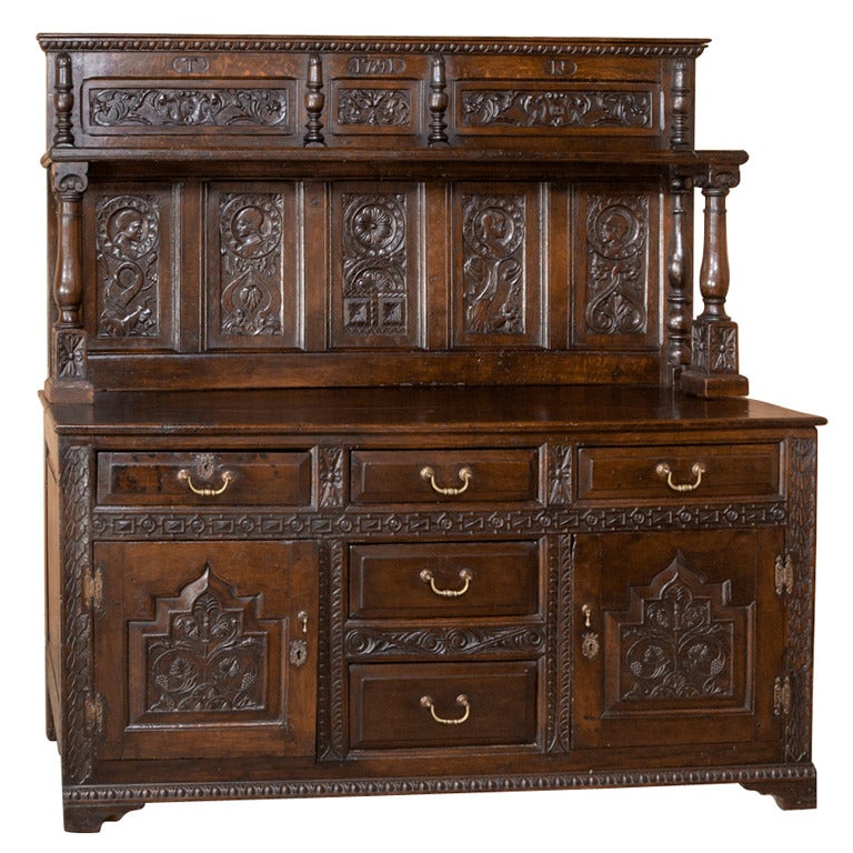 Antique English 18th Century Renaissance Buffet at 1stDibs