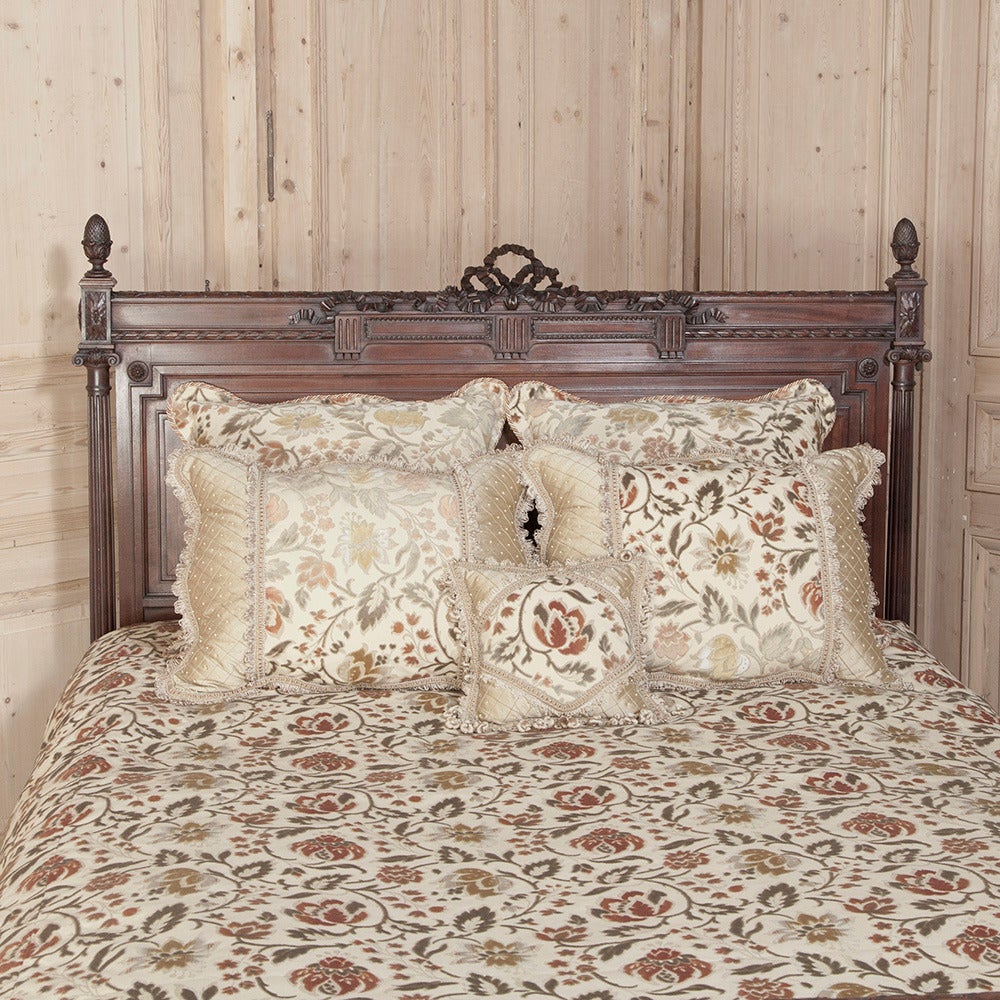 Louis XVI Antique French Queen-Size Bed by Bellanger of Paris
