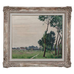 Framed Oil Painting on Canvas by Piet Volckaert