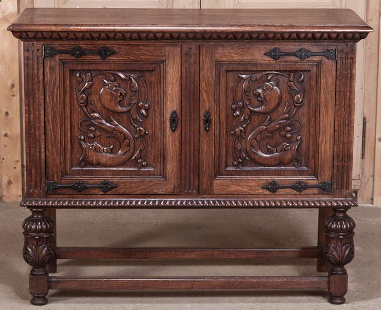 Vintage Renaissance Raised Buffet 3