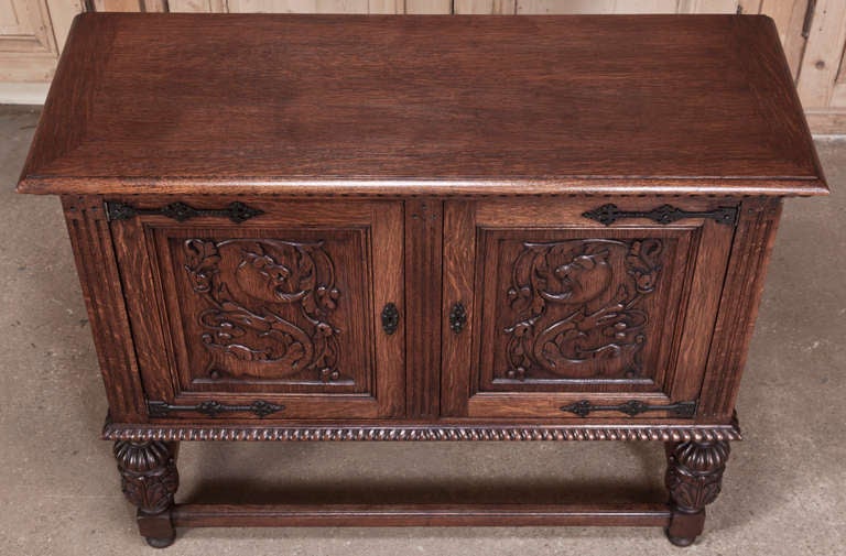 Vintage Renaissance Raised Buffet 4