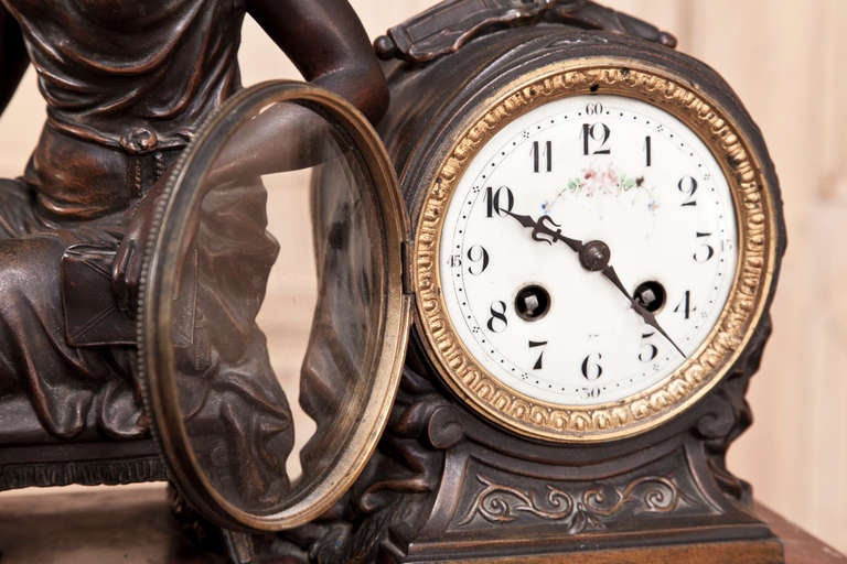 19th Century Antique French Louis XVI Mantel Clock