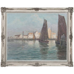 Framed Oil Painting on Canvas by Albert De Vos