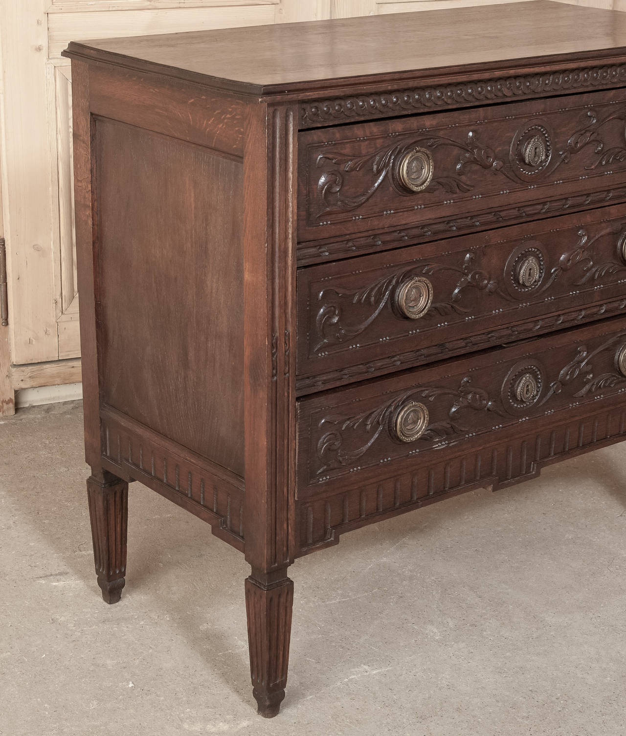 Late 19th Century Country French Louis XVI Style Commode