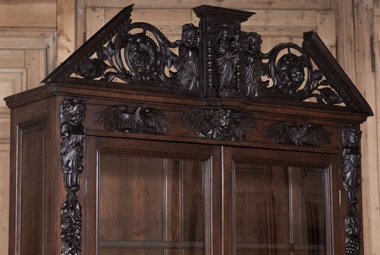 Antique French Renaissance Bookcase