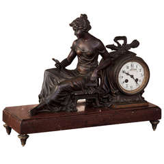 Antique French Louis XVI Mantel Clock