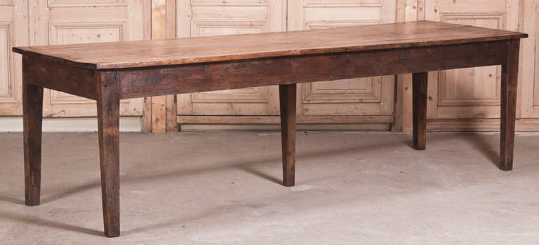 Antique Early 19th Century Rustic Banquet Table 7