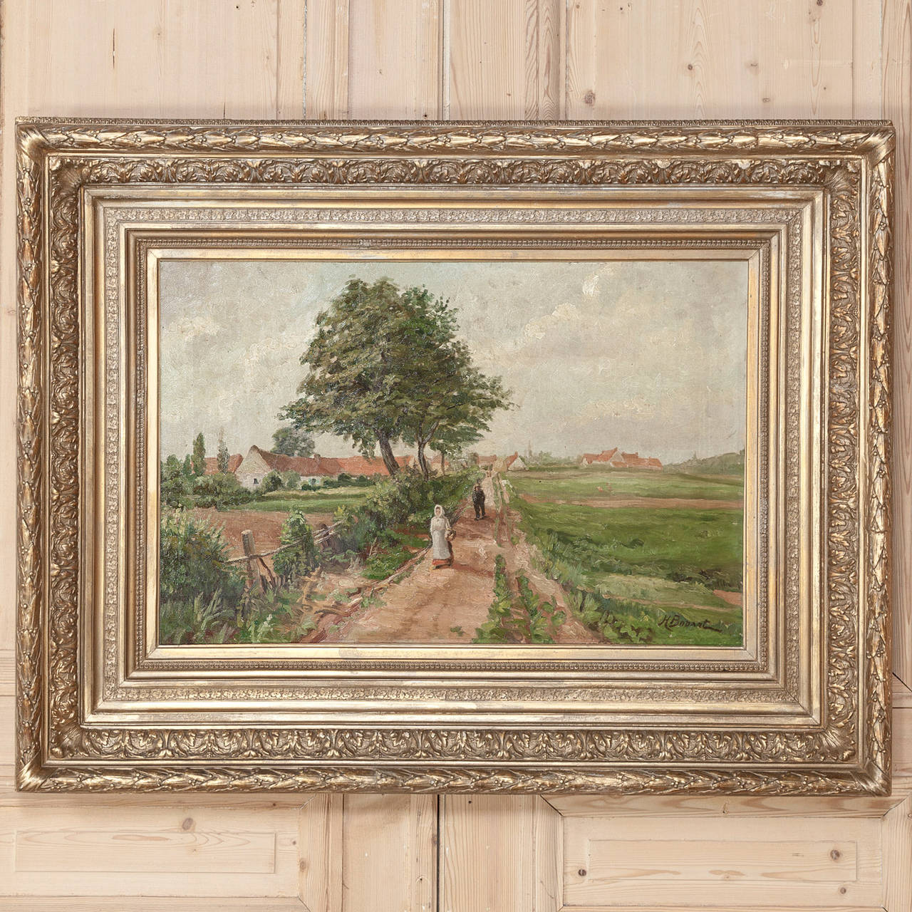 Belgian 19th Century Antique Oil Painting by Bodart